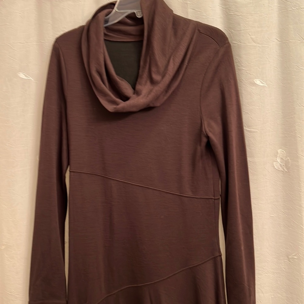 Athleta wool blend cowl neck dress